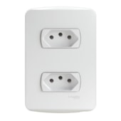 Conjunto de Tomada 2P+T 10 A 250 V Miluz Branco S3B60440 Schneider Electric
