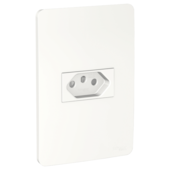Conjunto Tomada Branco Bipolar + Terra 20A 250V S71303104 Schneider