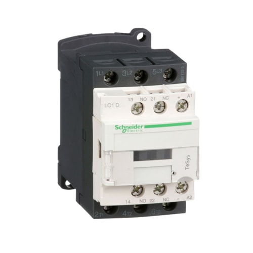 Contator 18 A 24 V CC 1NA + 1NF LC1D18BD Schneider