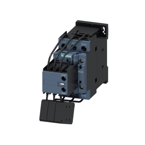 Contator Manobra Capacitor Tripolar 230V 25KVAR 1NA+2NF 3RT26271AL25 Siemens