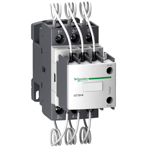 Contator Para Capacitores 15 kVAr Em 220 V CA 1NA + 1NF LC1DMKM7 Schneider