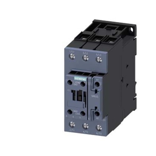 Contator Tripolar 40A 220 VCA 50/60HZ 1NA+1NF 3RT20351AN20 Siemens