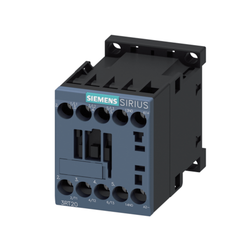 Contator Tripolar 7A 24VCC 1 NA 3RT20151BB41 Siemens