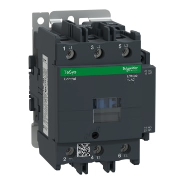 CONTATOR TRIPOLAR 80A 1NA+1NF 220VCA LC1D80M7 | SCHNEIDER - Eletro