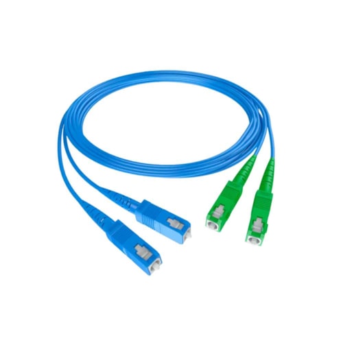Cordão Óptico Duplex SM 2,5 SC-UPC/SC-APC 2,0MM AZ - Fibracem