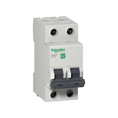 Disjuntor Bipolar 16 A Curva C 6 kA 230 V EASY9 EZ9F56216 Schneider Electric