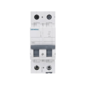Disjuntor Bipolar 2 A 3 kA Curva C 5SL1202-7MB Siemens