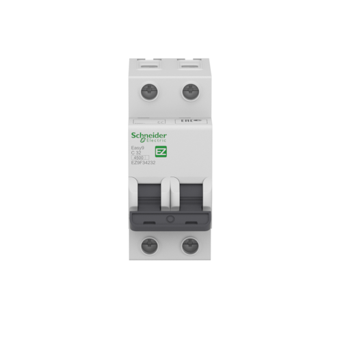 Disjuntor Bipolar 4 A 3 kA Curva C EZ9F33204 Schneider Electric