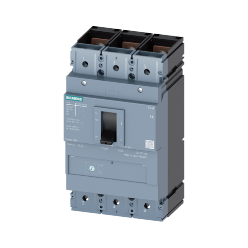 Disjuntor Caixa Moldada Tripolar Térmico E Magnético 415V 400A 36KA 3VM13404EE320AA0 Siemens