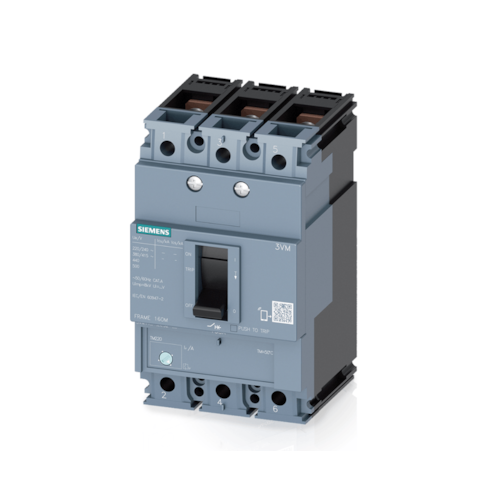 Disjuntor Caixa Moldada Tripolar Termomagnético 415V 100A 25KA 3VM11103EE320AA0 Siemens