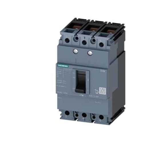 Disjuntor Caixa Moldada Tripolar TM210 100 A 16 kA/380 V 3VM1010-2ED32-0AA0 Siemens