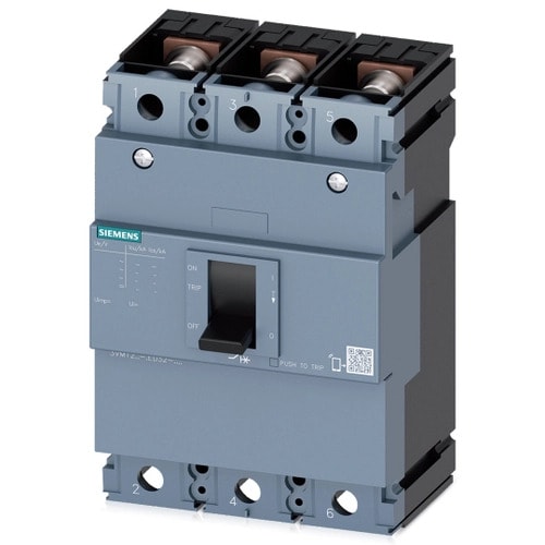 Disjuntor Caixa Moldada Tripolar TM220 112-160 A 25 kA/380 V 3VM1116-3EE32-0AA0 Siemens