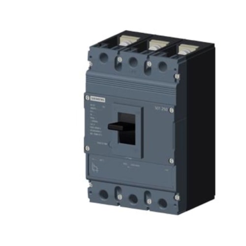 Disjuntor Caixa Moldada Tripolar TMF 415V 250A 36KA 3VJ12255DA32 Siemens