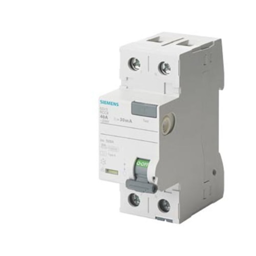 Disjuntor Corrente de Fuga 25 A 30 mA Tipo A 125 V 5SV3312-6KK13 Siemens
