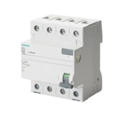 Disjuntor Diferencial Residual Tetrapolar 400VCA 80A 300MA 5SV46470 Siemens