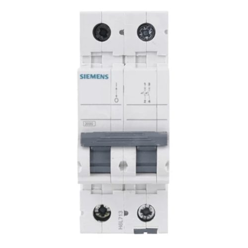 Disjuntor Mini Bipolar 16a 3ka 220/380VCA Curva B 5sl12166mb Siemens