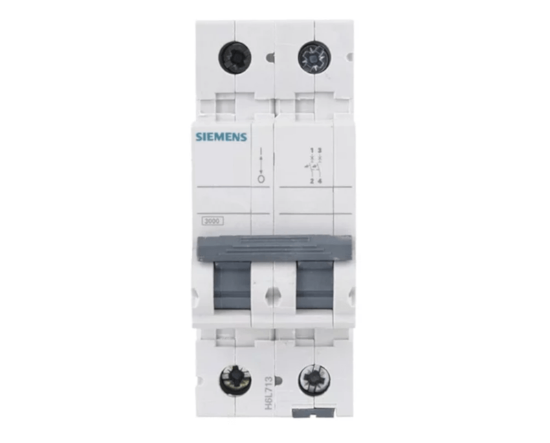 Disjuntor Mini Bipolar 40A 220/380VCA Curva C 4,5KA 5SL32407MB