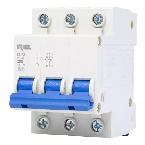 Disjuntor Mini Tripolar 10A 220/380VCA Curva C 3KA 5SJ13107MB Siemens