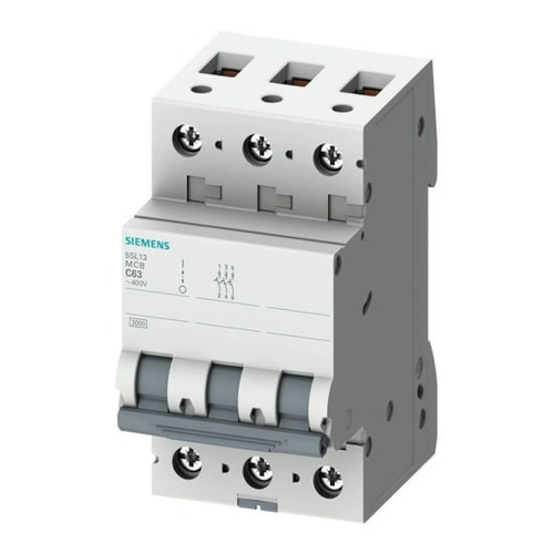 Disjuntor Mini Tripolar 16A 220/380VCA C 4,5KA 5SL33167MB Siemens.