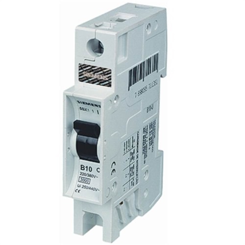 Disjuntor Monopolar 10A 3KA Curva B Siemens