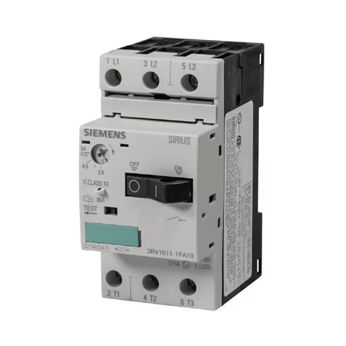 Disjuntor Motor Tripolar 1,4/2A 100KA S00 3RV10111BA10 Siemens
