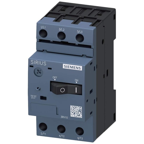 Disjuntor Motor Tripolar 2,2/3,2A 42A 100KA S00 3RVCA 3RV10111DA10 Siemens