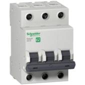 Disjuntor Tripolar 10 A Curva C 6 kA 400 V EASY9 EZ9F56310 Schneider Electric