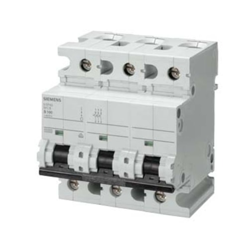 Disjuntor Tripolar 125 A 10 kA Curva C N 5SP4392-7 Siemens
