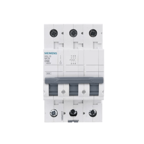 Disjuntor Tripolar 63 A 3 kA Curva C 5SL1363-7MB Siemens