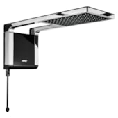 Ducha Acqua Storm Ultra 220 V 6800 W Preta e Cromada 7510055 Lorenzetti