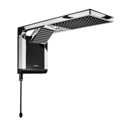 Ducha e Chuveiro Acqua Duo Ultra 220 V 7800 W Preta e Cromada 7510104 Lorenzetti