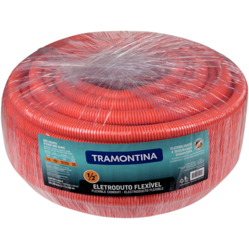 ELETRODUTO PVC CORRUGADO 25X50MT 3/4 POLEGADAS LARANJA - TRAMONTINA ...