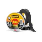 Fita Isolante Scotch Super 33+ 19 mm x 20 m Preta HB004482483 3M