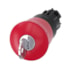 Frontal de Botão de Emergência Ø40 mm Plástico com Chave Ronis 3SU1000-1HF20-0AA0 Siemens