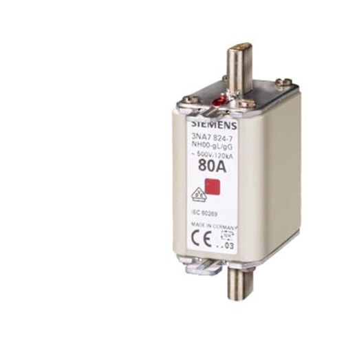 Fusível NH 00 500VAC 125A 120kA 3NA7832 Siemens