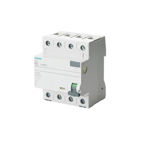 Interruptor Diferencial Residual Tetrapolar 400VCA 63A 30MA 5SV53460MB Siemens