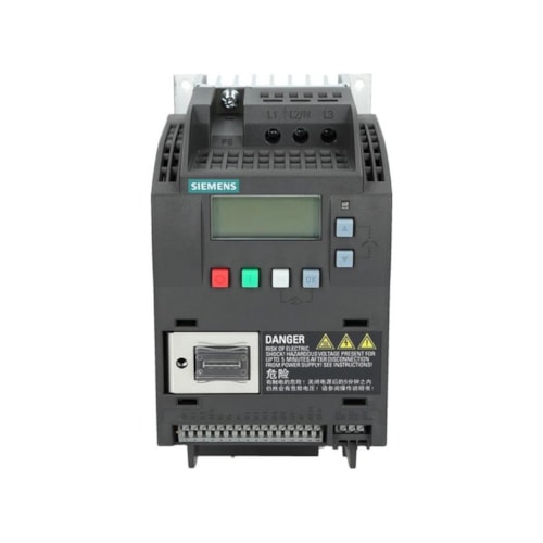 Inversor de Frequência Trifásico 380/480V 5,6A 3CV 6SL32105BE222UV0 Siemens