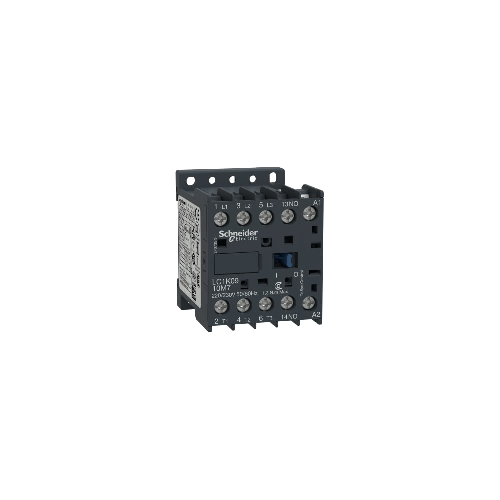 LC1K0910M7 CONTATOR TRIPOLAR TESYS K 9A 1NA 220VCA - Eletro Transol