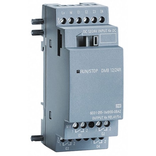 Logo 8 Mod Expansão DM8 12/24 Vdc 4DI/4DO Relé 6ED1055-1MB00-0BA2 Siemens