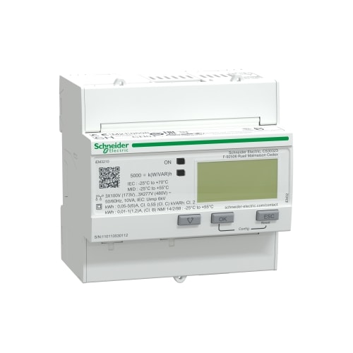Med KWH Trilho Din Via TC de 5 A Medidor EM3210 Schneider
