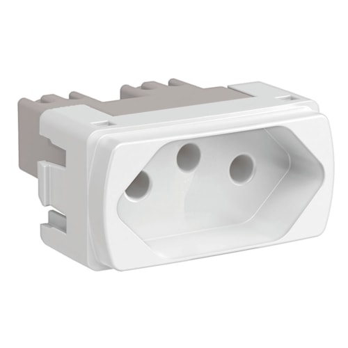 Módulo de Tomada 2P+T 10 A 250 V Miluz Branco S3B70340 Schneider Electric