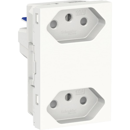 Módulo de Tomada 2P+T 10 A 250 V Orion Essence Branco S70325104 Schneider Electric