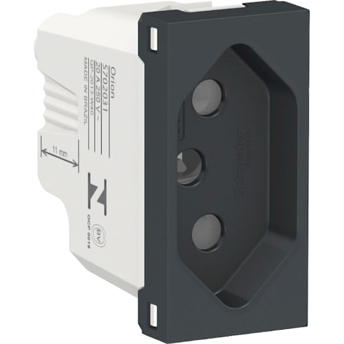 Módulo de Tomada 2P+T 20 A 250 V Orion Essence Branco S70203104 Schneider Electric