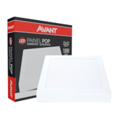 Painel LED de Sobrepor 22x22cm 18W 6500K Bivolt - Avant