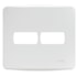 Placa para Interruptores e Tomadas 4x4 2 Módulos Miluz Branco S3B77420 Schneider Electric