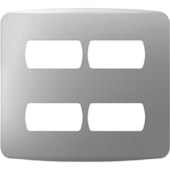 Placa + Suporte 4x4 4 Postos S3b77441 Miluz - Schneider