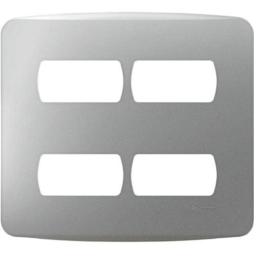 Placa + Suporte 4x4 4 Postos S3b77441 Miluz - Schneider