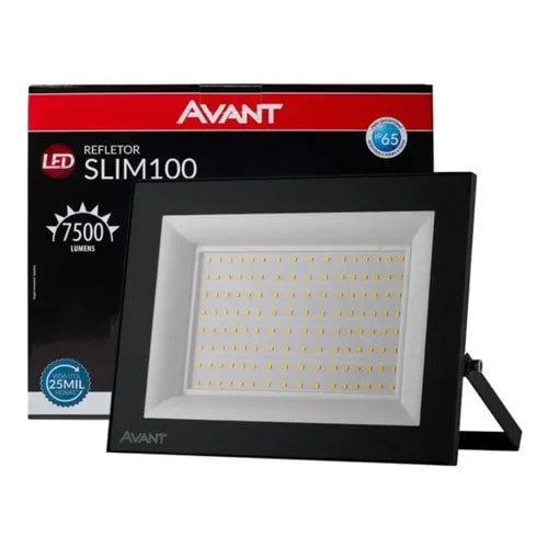 Refletor LED Slim 100W Bivolt 6500K IP65 259601373 - Avant