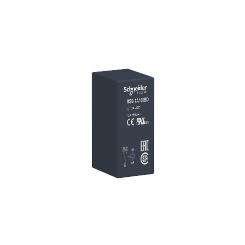 RELE INTERFACE 1C/0 16A 24VCC RSB1A160BD | SCHNEIDER