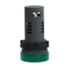 Sinaleiro Monobloco Plástico Ø22 mm 110 V CA/CC Verde XA2EVF3LC Schneider Electric